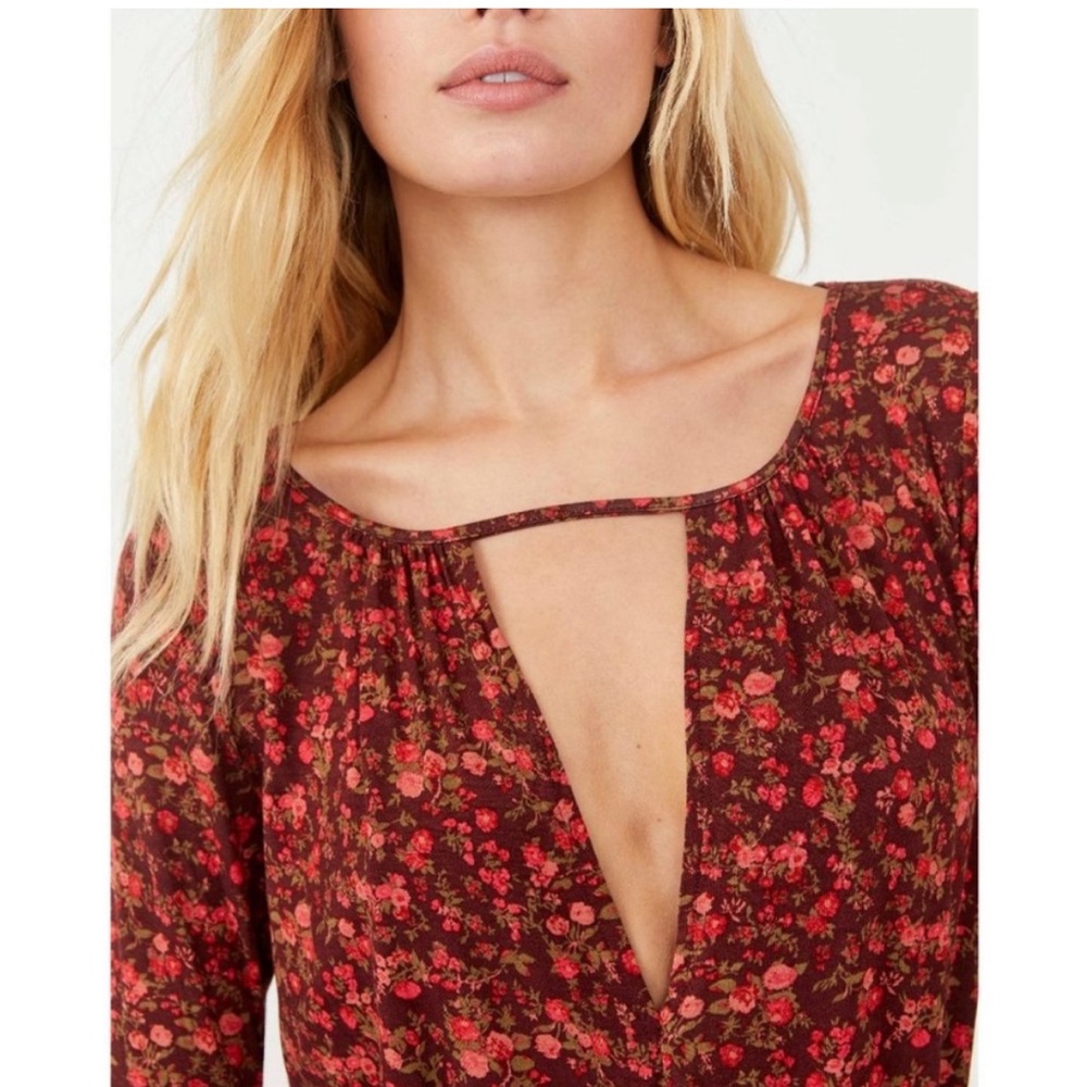 NWT Free People Floral Kaya Printed Bodysuit Size Small - Picture 4 of 9